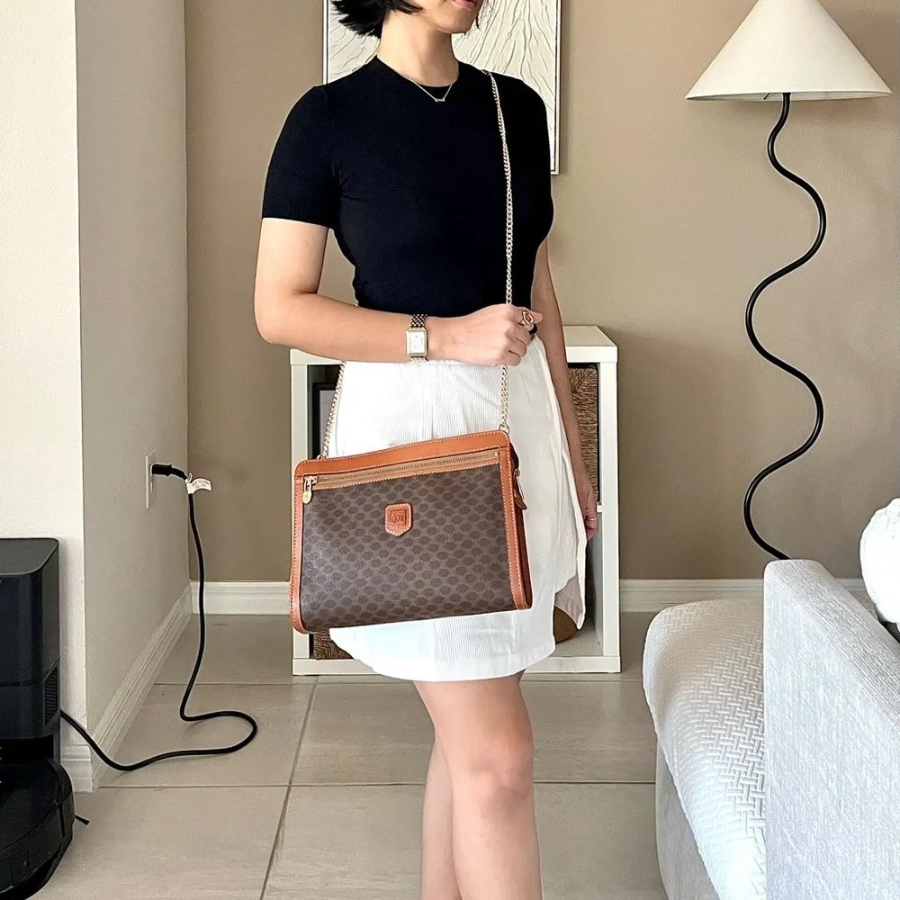 🍓CELINE Macadam Triomphe Clutch